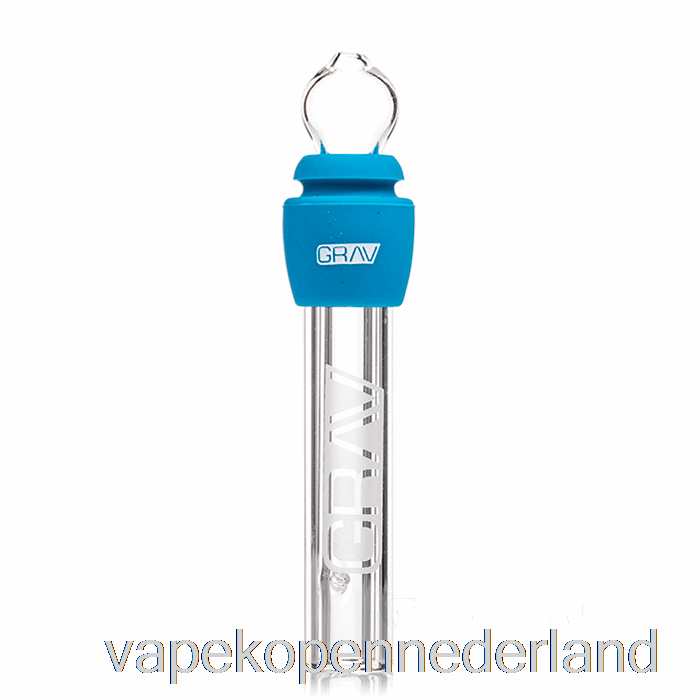 Vape Nederland Grav Glas Stomp Met Siliconen Blauw
